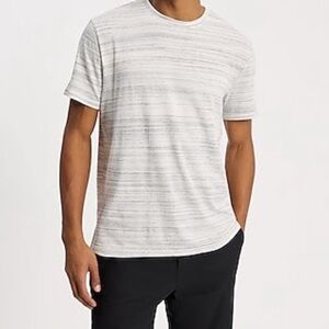 Express Men's Light Gray Striped Tee, NWT!